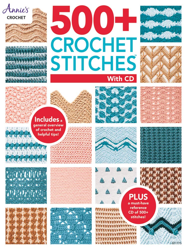 Annies 500+ Crochet Stitches with CD