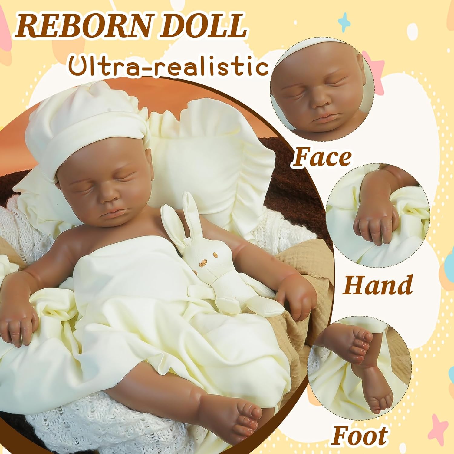 Reborn Baby Dolls 20.5 inch Silicone Reborn Baby Dolls Full Body Lifelike Newborn Dolls