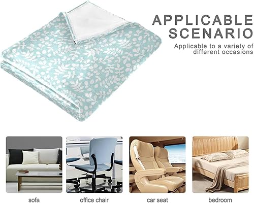 Miniatura 4 de Mantas de viaje de franela de felpa con patrón sin costuras para adultos y niños, manta cálida de otoño para decoración del hogar, oficina, viajes,