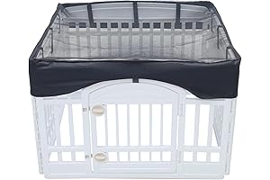 Dog Playpen Mesh Top Cover For Pet Playpen and Cage (Playpen Not Included)