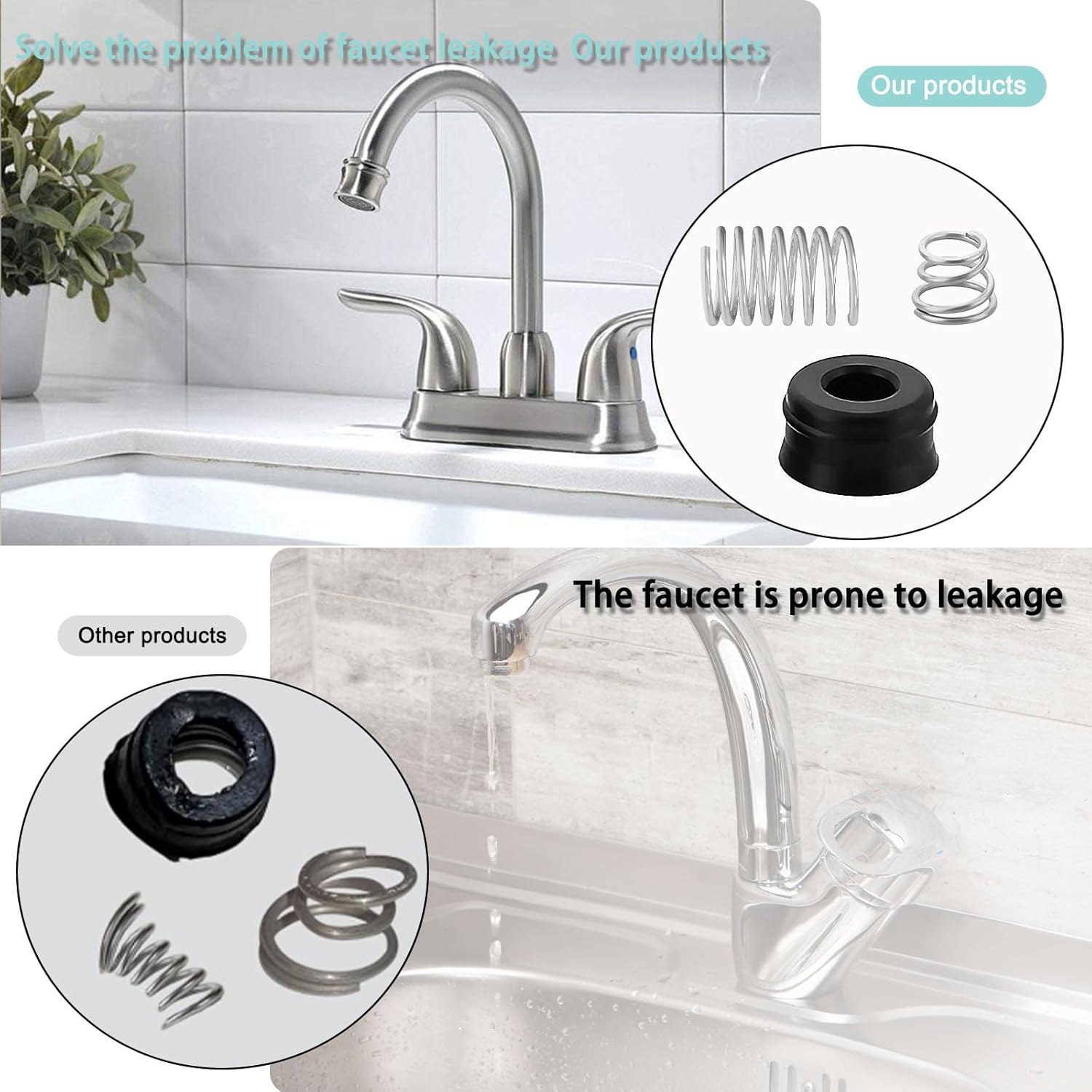 Faucet RP77737 Seats and Springs Kit for Delta Shower Cartridge, Chrome