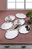 Artnova Processing Patterned Coffee And Presentation Tray 6 Pieces Silver