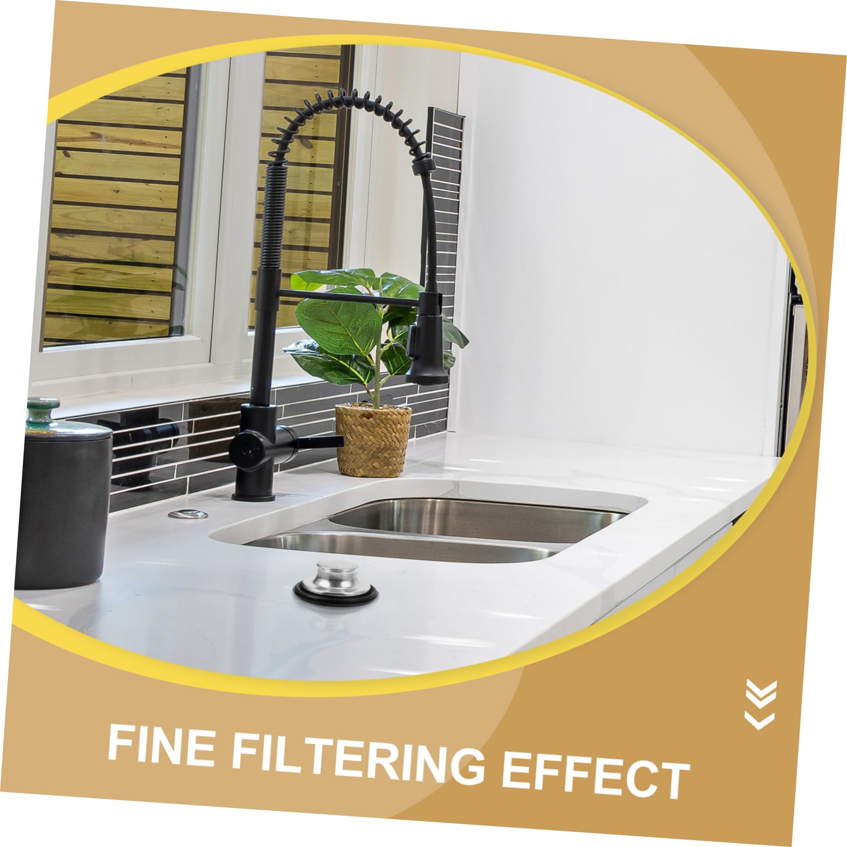SHINEOFI 5 Juegos Enchufe De Sello De Agua para Lavavajillas Sumideros Colador Escurreplatos Fregadero Filtrar Accesorios Drenar Acero Inoxidable Plata