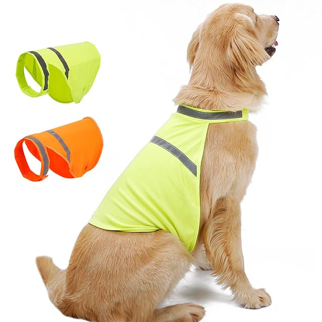 Foto 2 de 8 de Ddujbtp Chaleco transpirable para perros con tiras reflectantes para aventuras nocturnas, perros pequeños