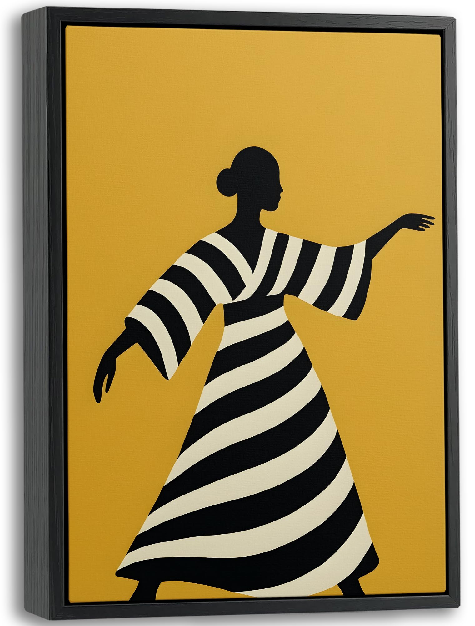 Framed African Black Women Canvas Wall Art