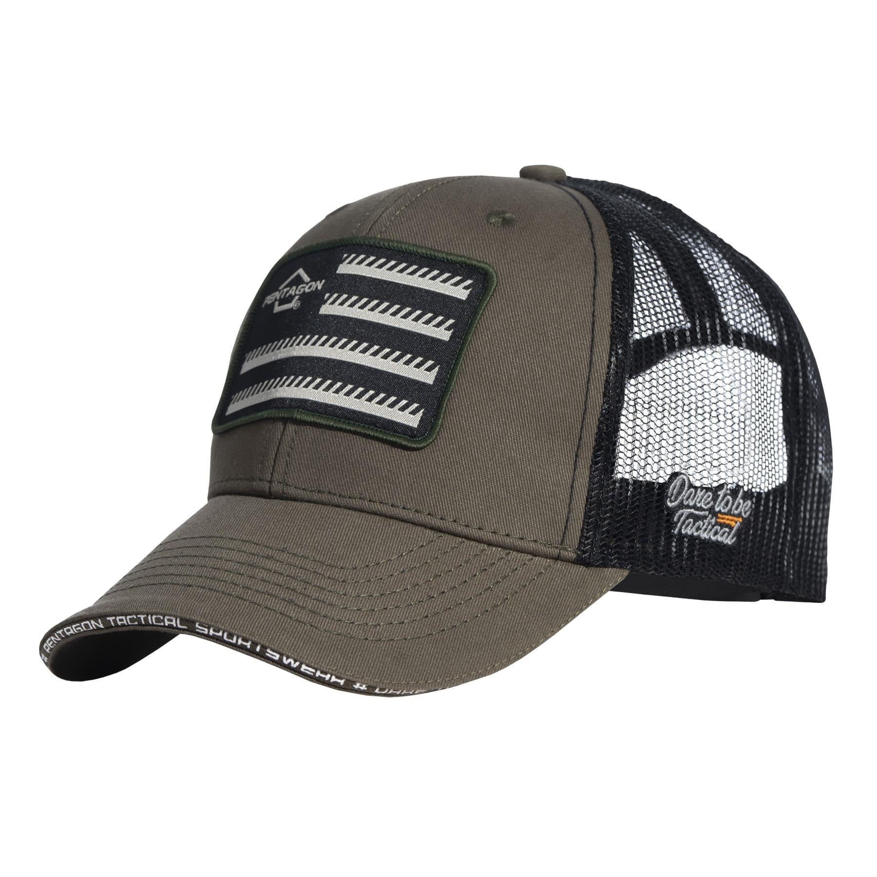 Pentagon Unisex Stone Grey Olive Wills Truckers Twill (Baseball Cap) Cap, One Size