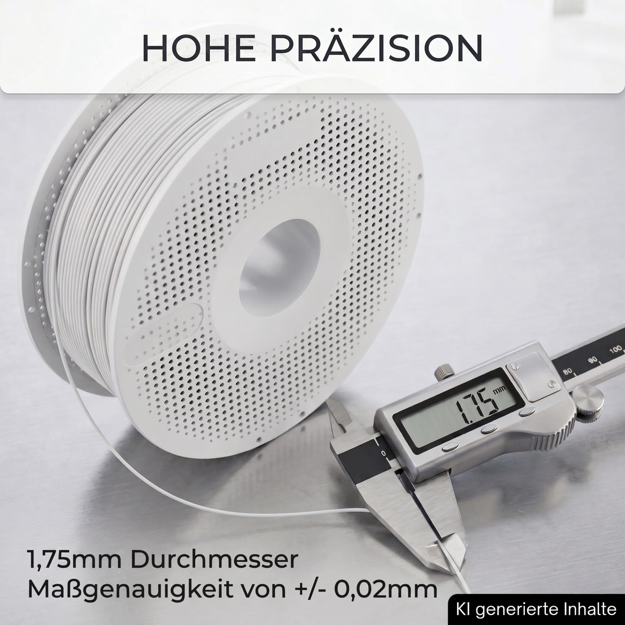 Filament ABS z chipem RFID pasuje do drukarki 3D Bambu Lab 1,75 mm biały z cewką P1S P2S H2D A2L H2C H2D H2S A1 Mini