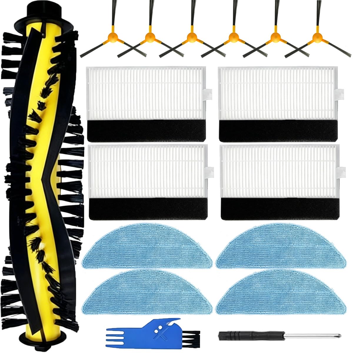 Repuestos para Neatsvor X500 y X500 Pro kit de 1 cepillo principal y 4 filtros