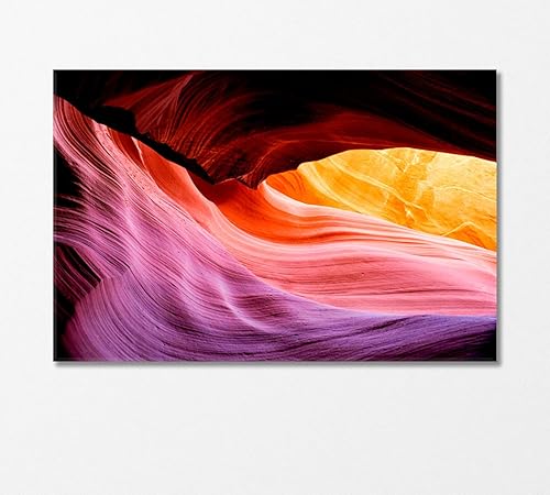 Antelope Canyon in Navajo Reservation Arizona USA - Lienzo impreso (1 panel24 x 16 pulgadas)