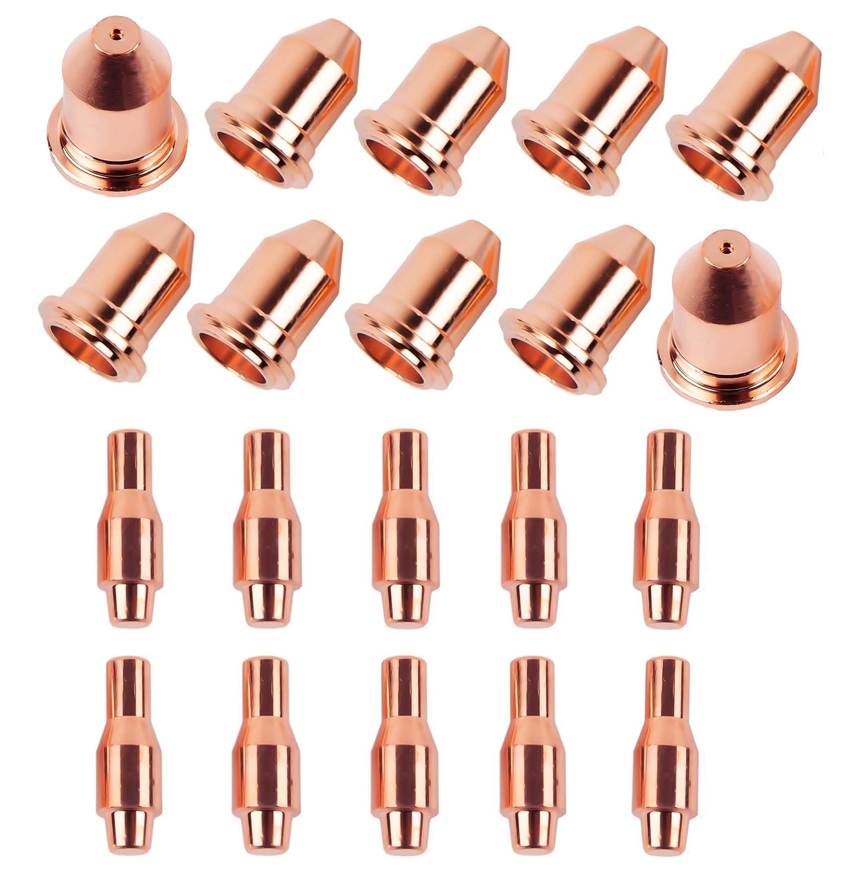 Plasma Cutter Consumable Kit for Harbor Freight Titanium 45,Tips&Electrode 56811 56255,45Amp (10Tips+10Electrodes,PK-20)