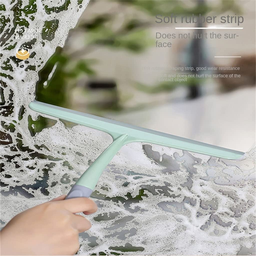 Limpiador De Vidrio Superior Silicona Ahorre Espacio Piso Multifunción Baño De Limpieza Rápida(1-Pack)
