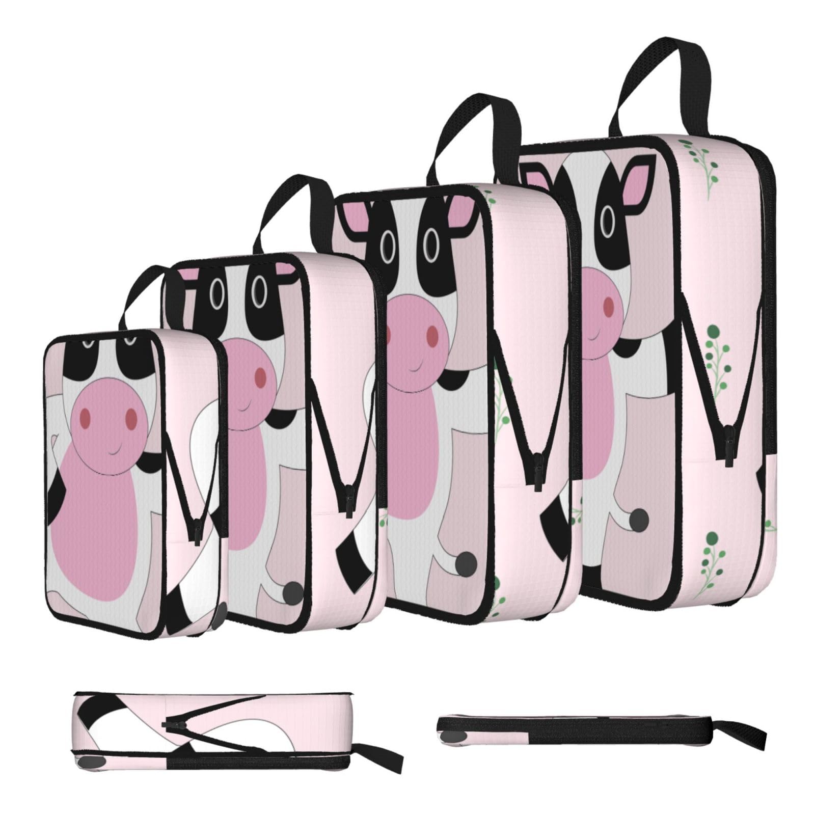 cartoon calf Compression Packing Cubes 4 Piece Set