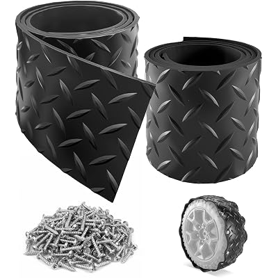 Rubber Tire Upgrade Kit for Power Wheel Kids Electric Ride On Car, Anti-Slip and Noise Reduction Wheel Replacement, Durable Shock Absorbing Tire Protection Covers for Plastic Wheels-2PCS