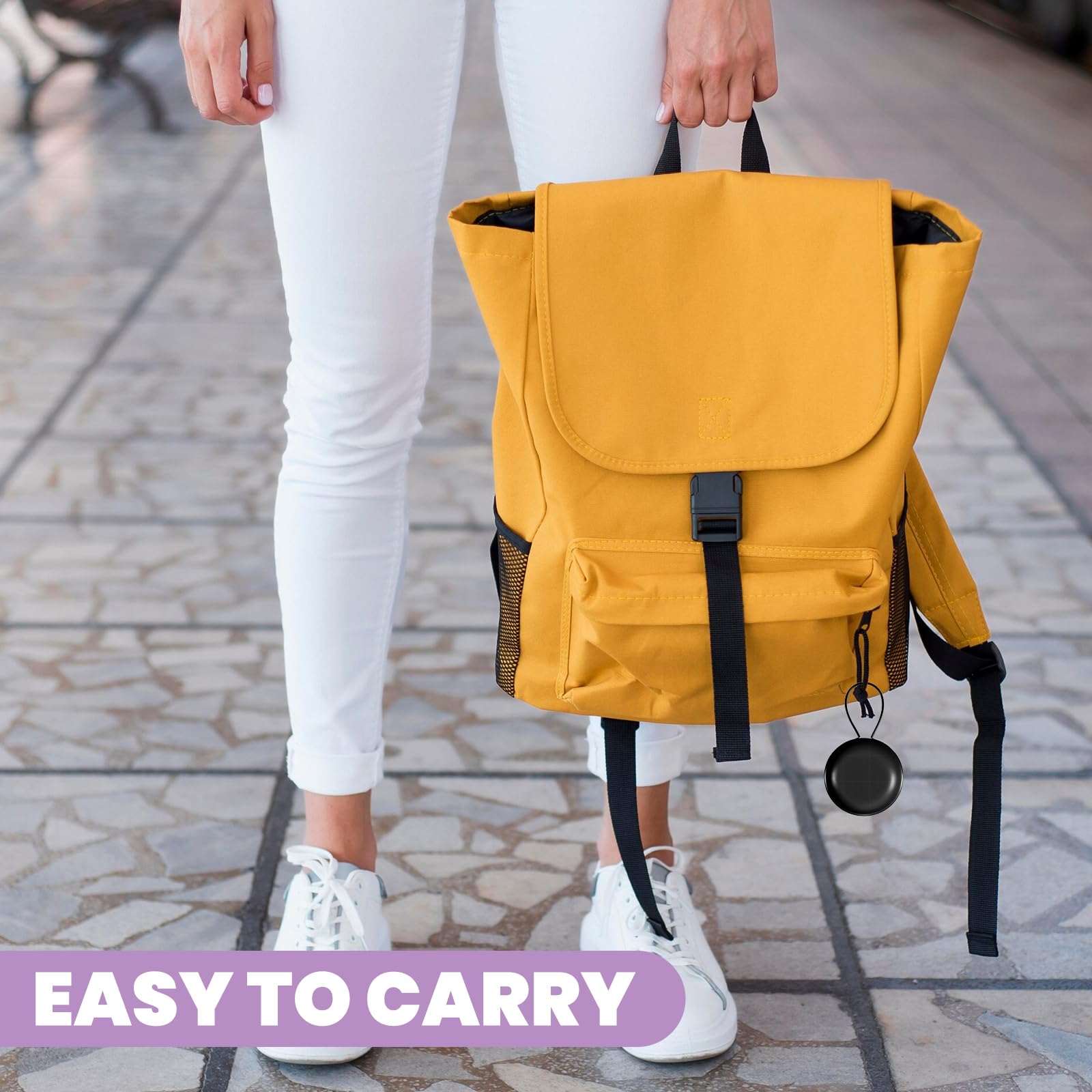 4 fundas para tapones para los oídos, soporte redondo portátil con cordón, mini fundas de almacenamiento para viajes de negocios, almacenamiento de auriculares, baratijas, etc. (negro)