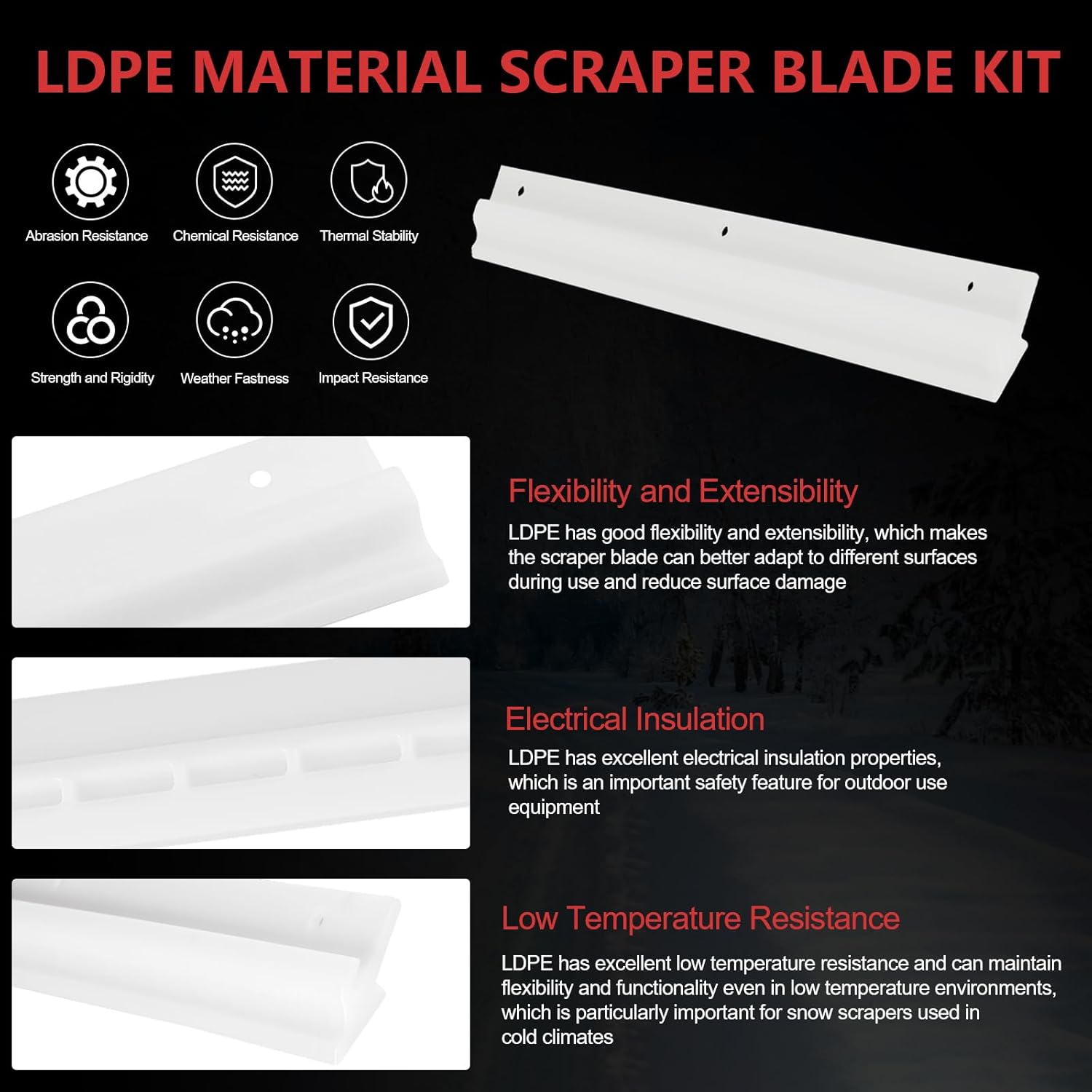 38267 Snow Blower Scraper Blade Kit Replacement for Toro 18 Inch Clear 518 ZE and 418 ZE Hardware Kit, Snow Thrower Scraper Compatible with Toro Power Clear 180 Single Stage Snowblower