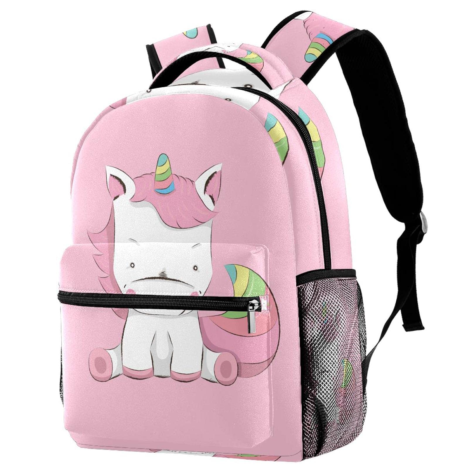 Sac à dos licorne rose confortable contre le mal de dos
