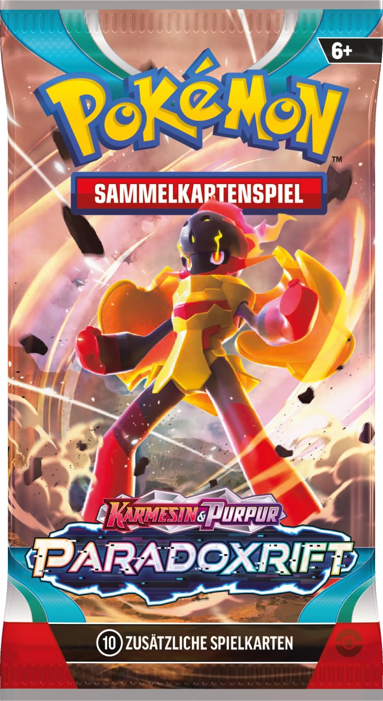 Pokémon-Sammelkartenspiel: Boosterpack-Display-Box Karmesin & Purpur – Paradoxrift (36 Boosterpacks)