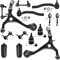 Vista 140 de Detroit Axle - Kit de suspensión frontal de 15 piezas para Jeep Grand Cherokee 99-04 1999 2000 2001 2002 2003 2004, brazos de control superior e