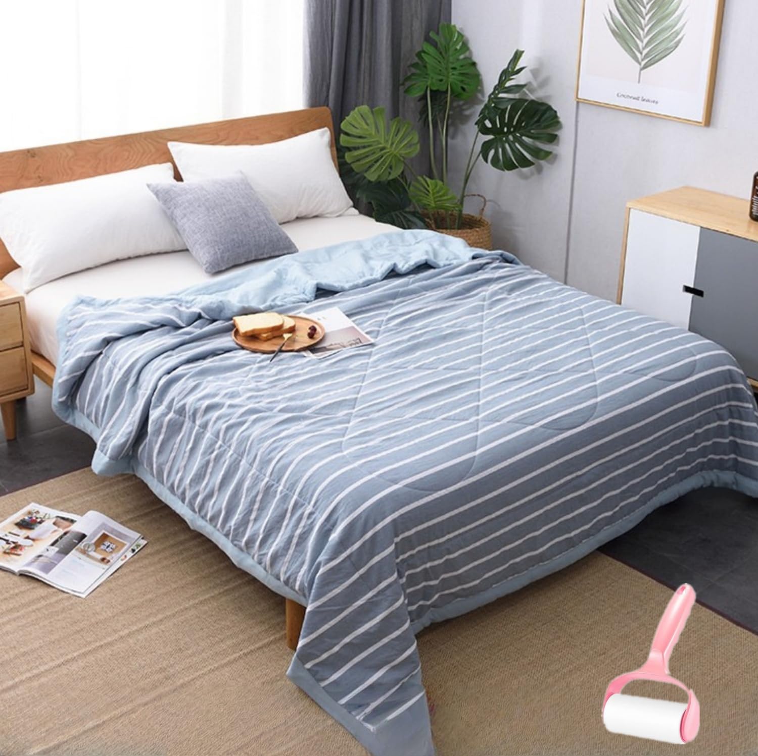 Couette d'été rafraîchissante double face et respirante toutes saisons