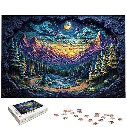 ���i �p�Y�� 1000�s�[�X ��l���� �X �W�O�\�[�p�Y�� �ؐ� Puzzle (75x50cm) ����������t�� �]�g�� ��l���� ��� ���� ��H�|�i Puzzle �z�[���f�R���[�V�����ɍœK�A�����ւ̃M�t�g�A�j���ւ̃M�t�g�AHome Decor�A