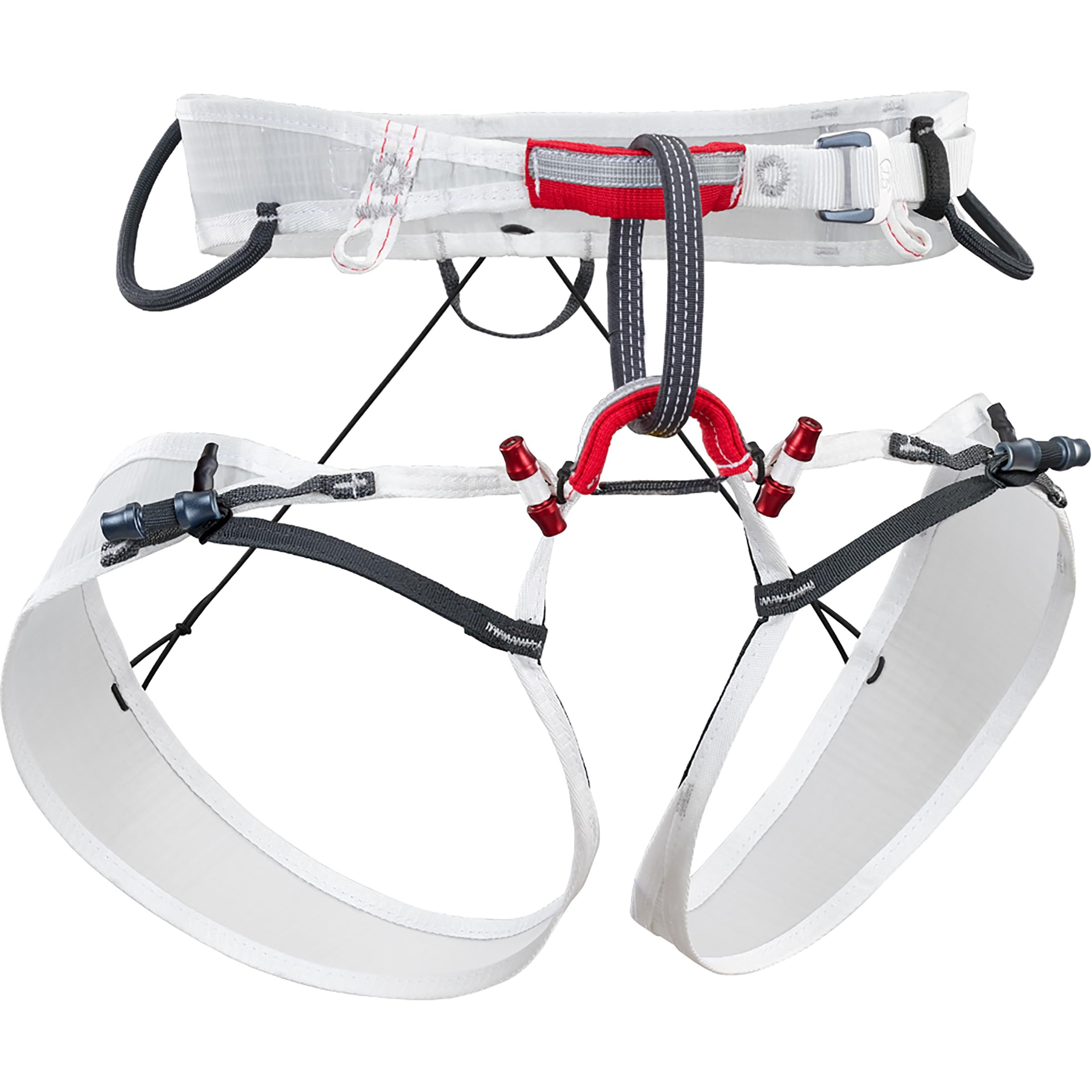 Climbing Technology Altimate - Arnés de escalada unisex (84-99 cm), color blanco y rojo