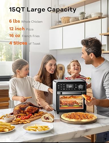 Miniatura 5 de Nuwave Smart Air Fryer Oven with POWERPORT Plug-In Grill for Dual-Zone Efficient Cook, 100 in 1 Advanced Convection Toaster Oven Countertop