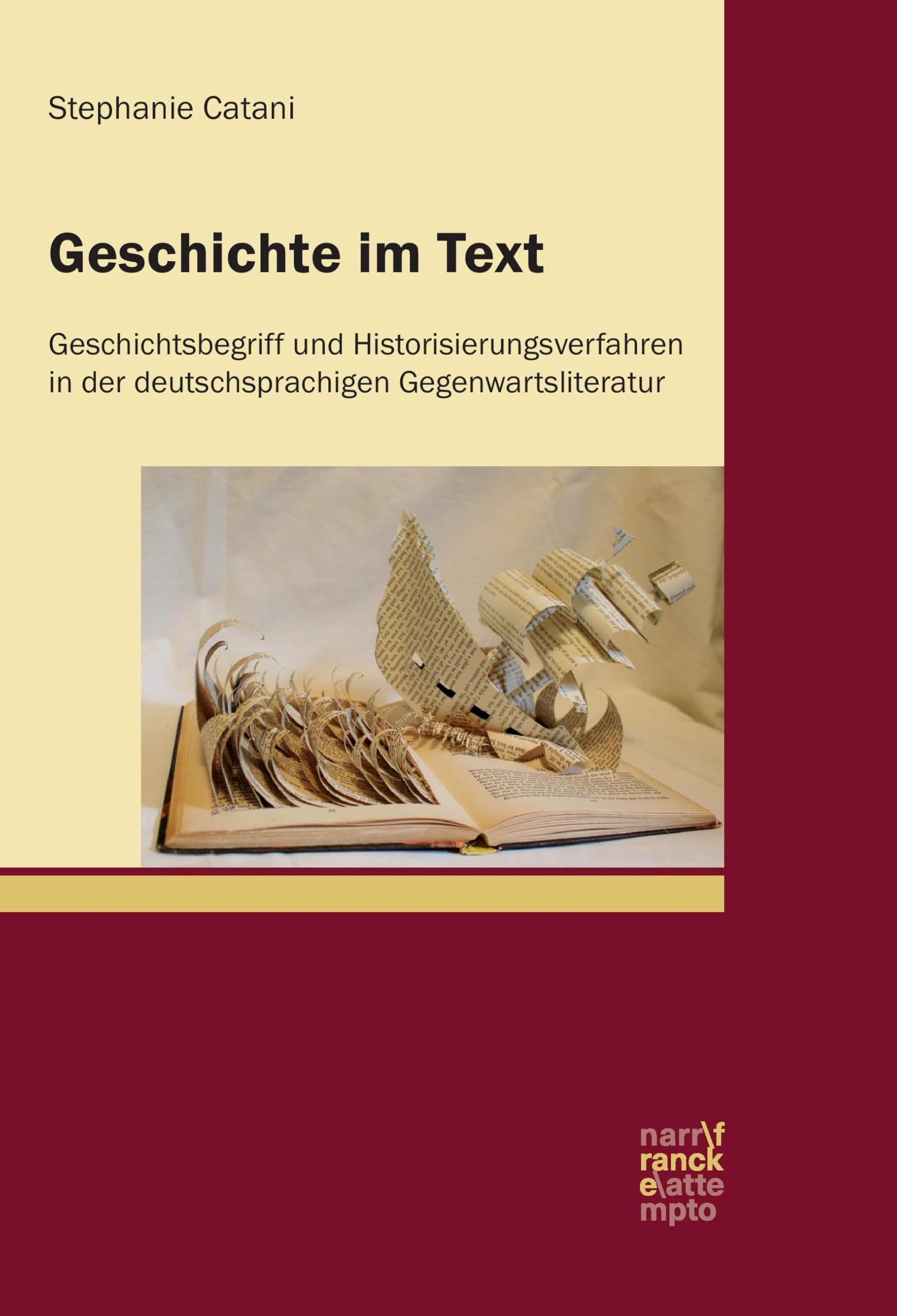Geschichte im Text: Geschichtsbegriff und Historisierungsverfahren in der deutschsprachigen Gegenwartsliteratur
