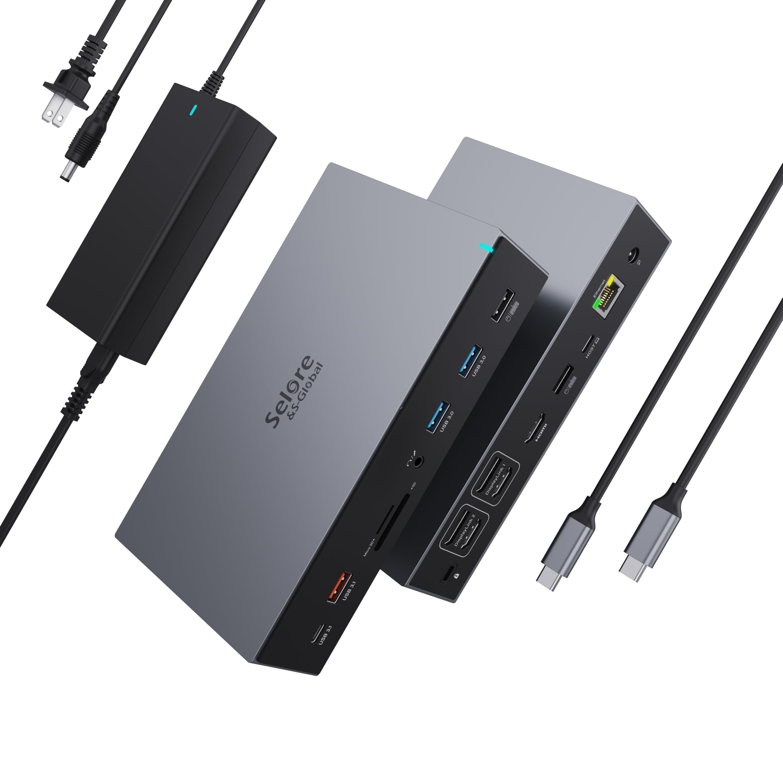 Snapklik.com : Displaylink Docking Station 3 Monitors Dual Triple ...