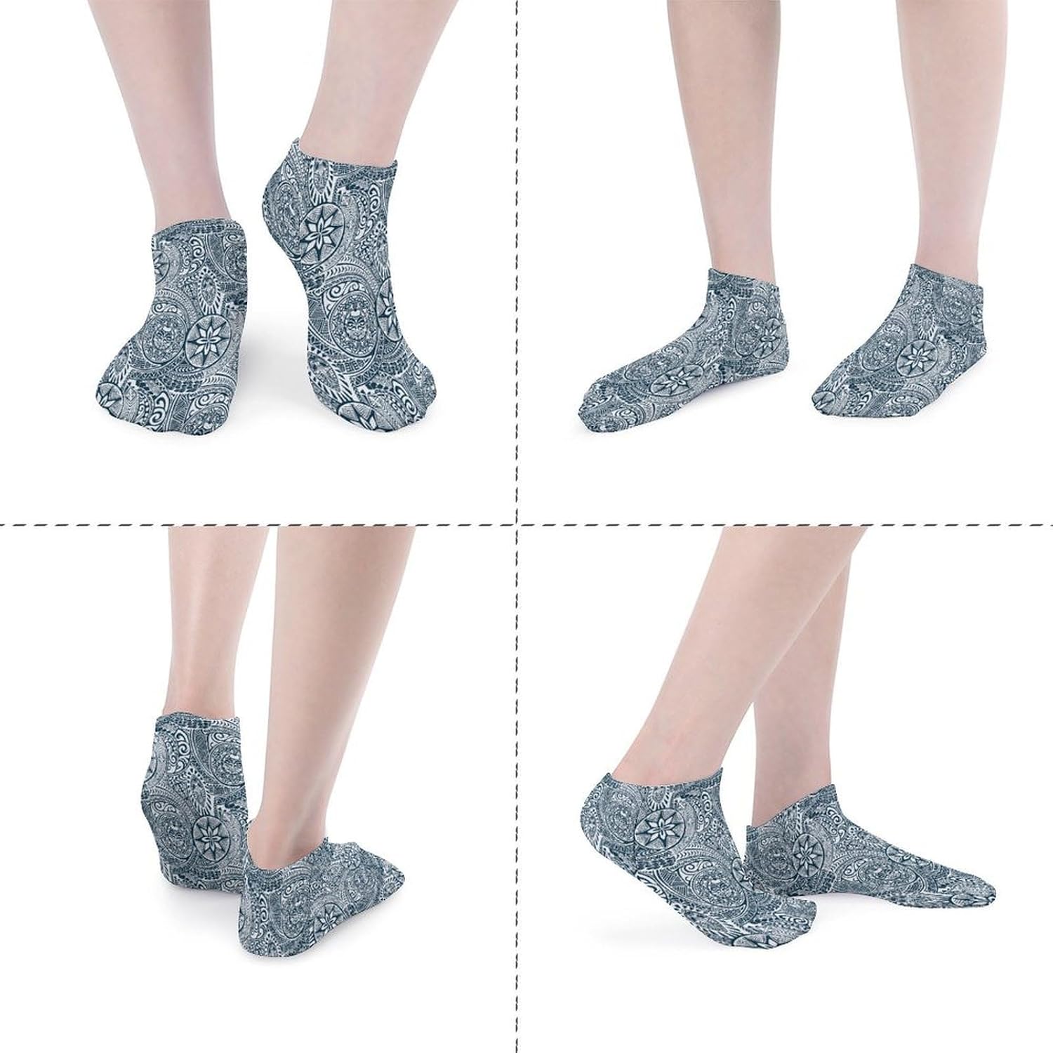 Polynesian Style Tribal Ankle Socks for Men Women Low Cut Crew Sock Casual Sports Clothing