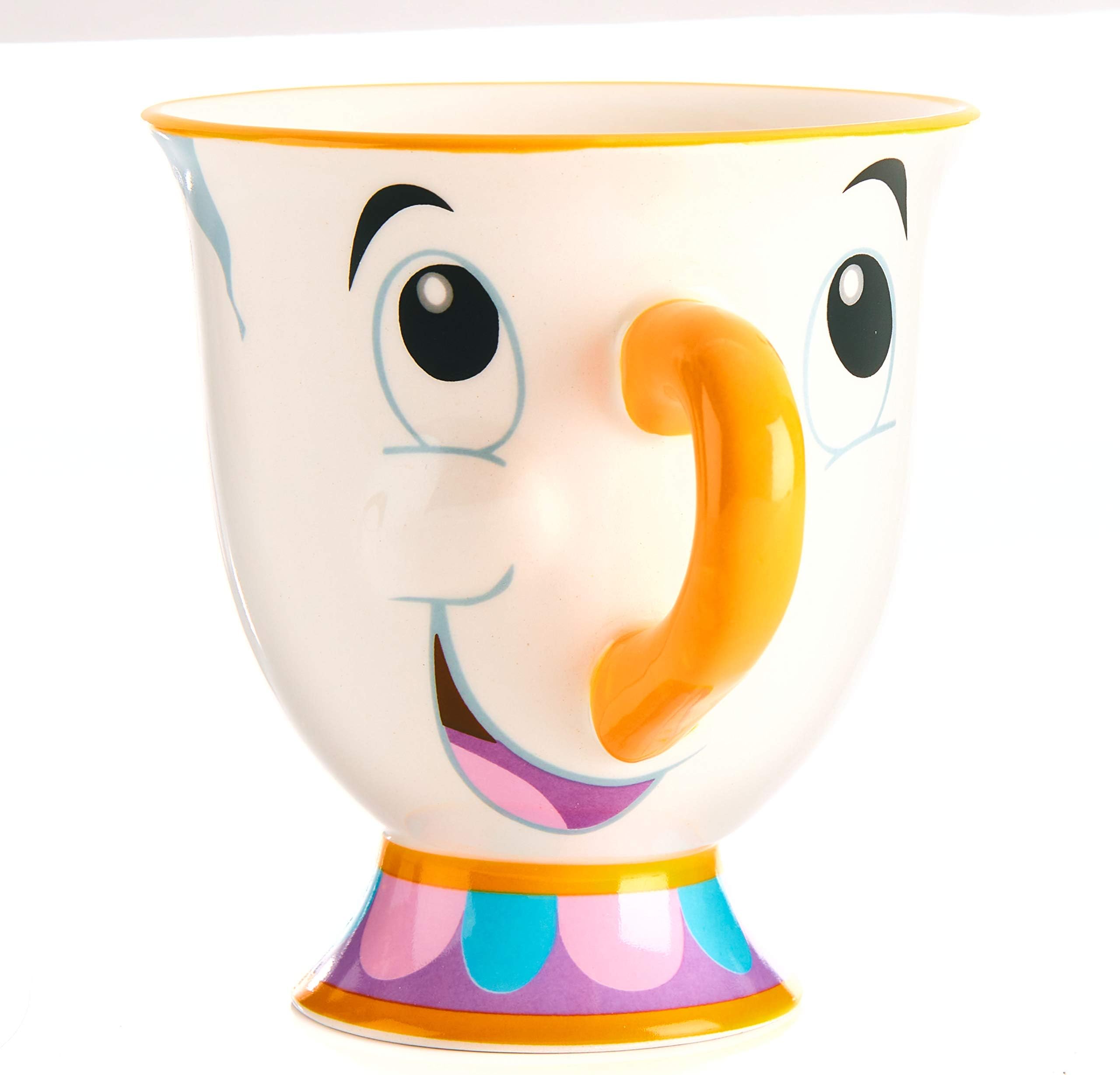 Beauty and the Beast Chip Cup - Officially Licensed Disney Hand Painted Merchandise, Add to Your Afternoon Tea Set or Disney Kitchen Collection