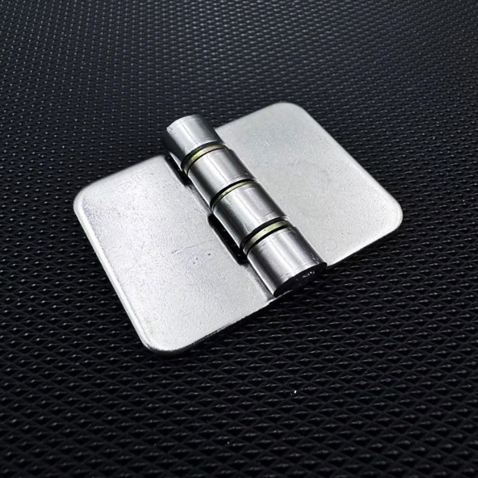 Bisagra sin costura de acero inoxidable 304 engrosada for caja gabinete eléctrico, hardware equipo industrial, 6 piezas(40 * 60 * 2mm)