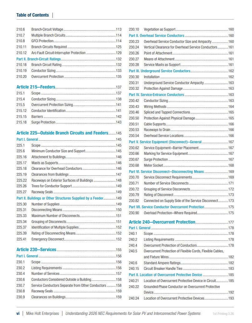 Mike Holt's Illustrated Guide to Understanding NEC Requirements for Solar Photovoltaic and Interconnected Power Systems Textbook, 2026 NEC