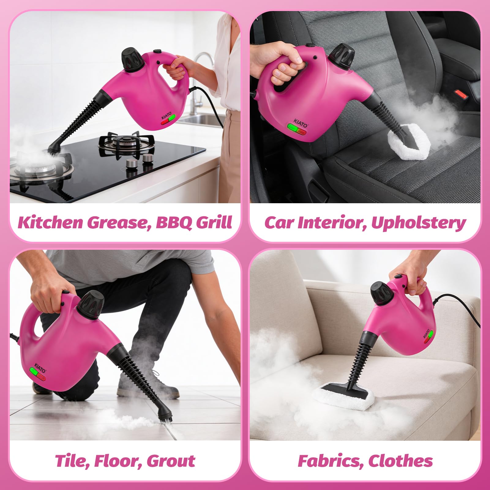 Amazon.com - KIATO Handheld Steam Cleaner, Hand Held Steamer for