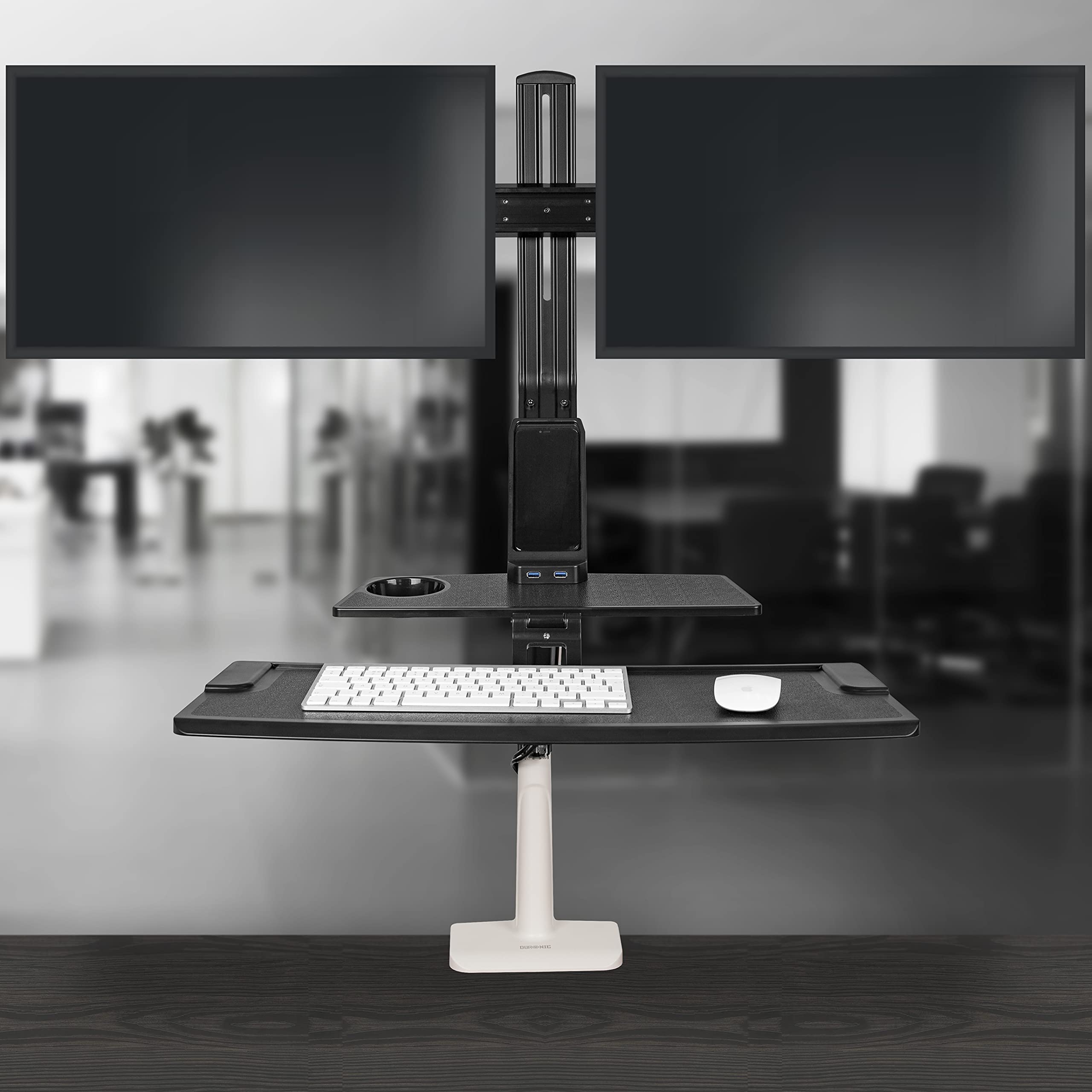 Buy Duronic Sit Stand Desk Mount DM1K1X2 Height Adjustable Riser
