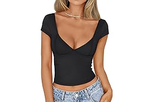 Slimming Y2K Backless Plunge Shirt