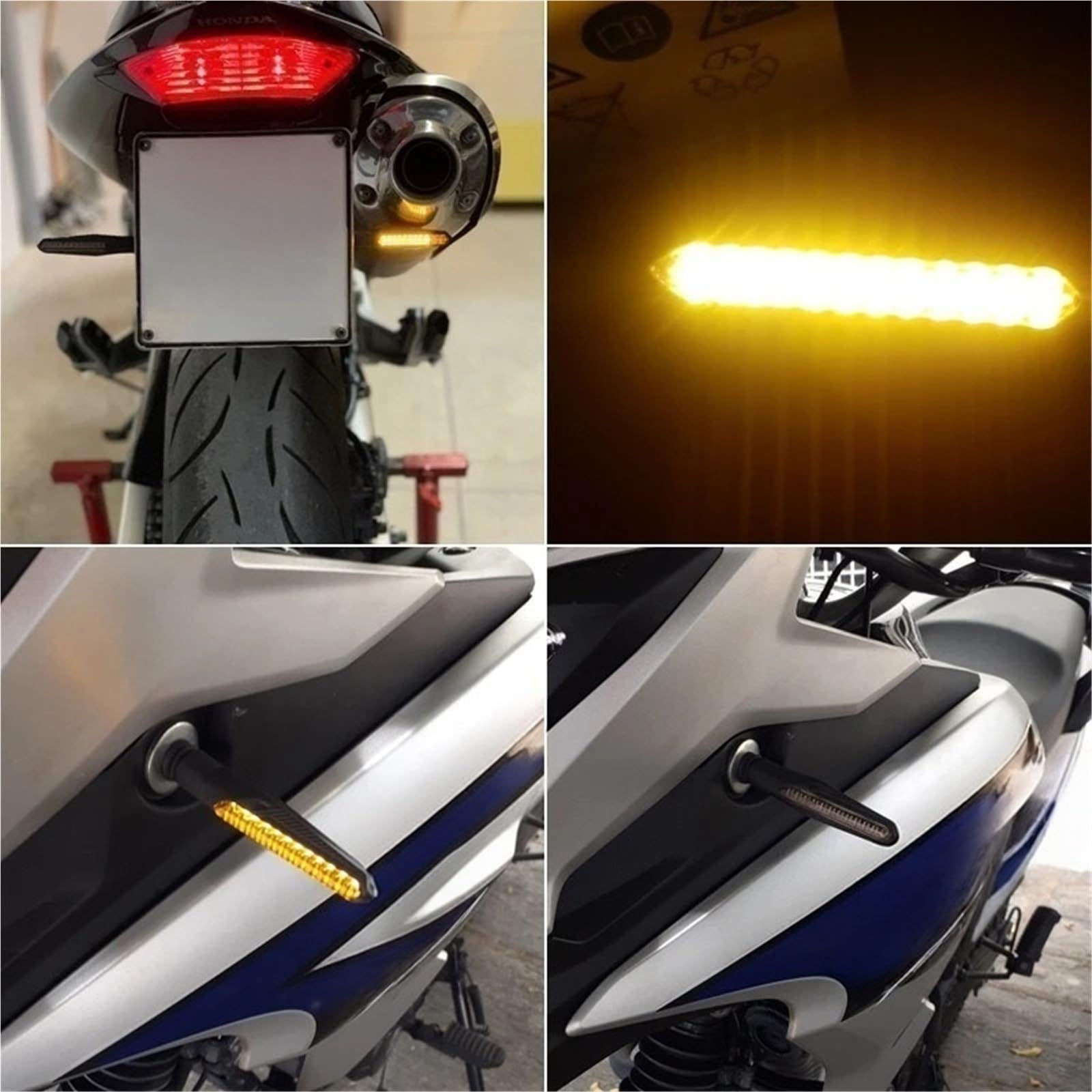 Per Moto 12V Turno per luci di segnalazione per Honda Chopper per Yamaha