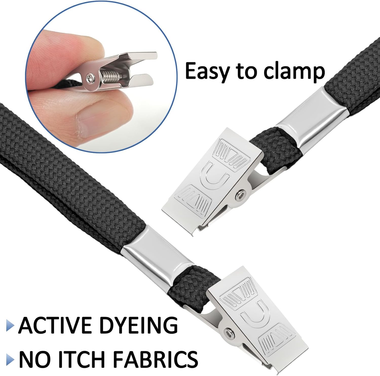 400 Pack Neck Lanyard Bulk with ID Card Holder Lanyards for ID Badges Vertical Name Badge ID Card Holders Flat Neck Lanyards with Clip for Nurses Teacher Students, Black - Image 3