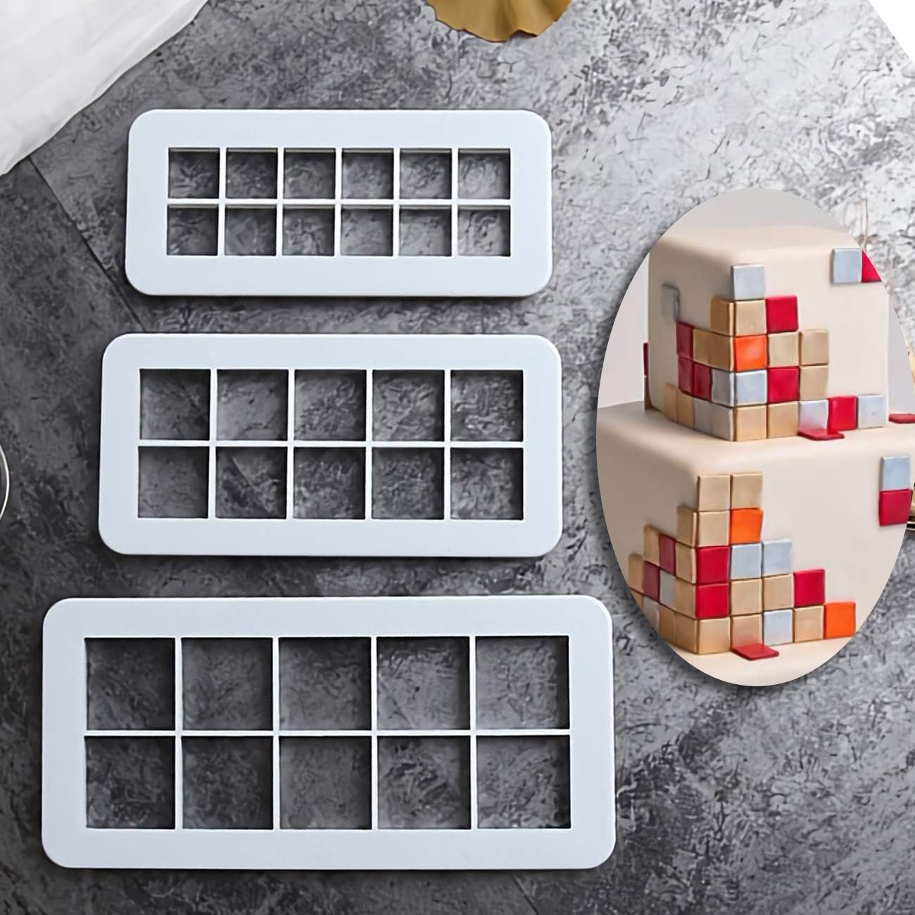 Mity rain Square Cookie Cutter - 3 Size
