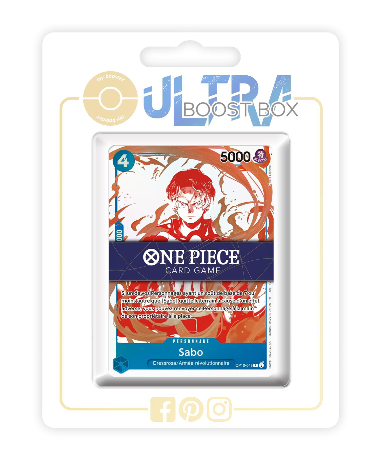 My-Booster Red Sabo Op10-049 Rare - X One Piece 13 - Successeurs Box Of 10 One Piece French Cards