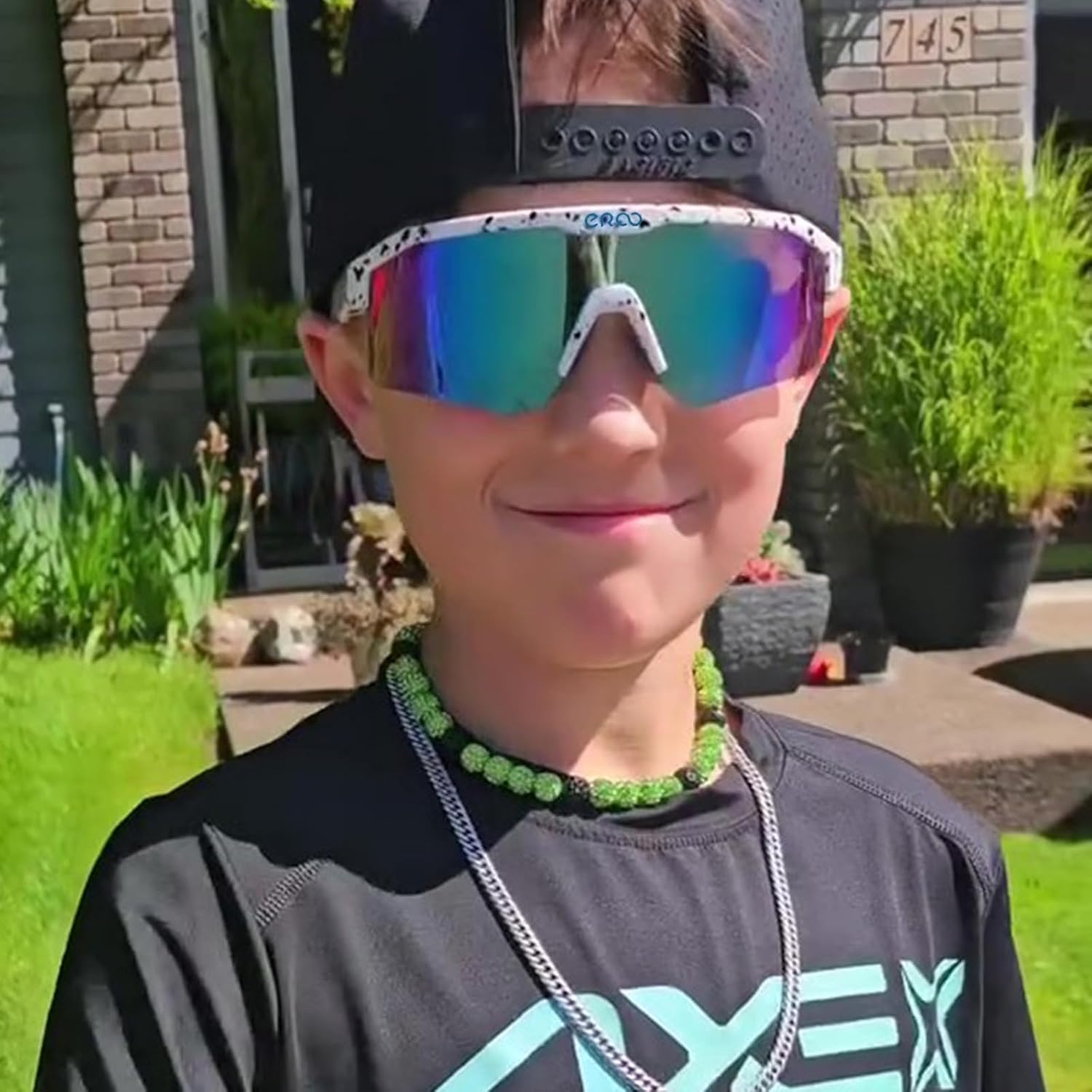 Eazyrun Youth Kids Polarized Sports Sunglasses for Age 8-12 Softball Baseball Cycling Glasses UV Protection for Girl Boy - Image 2