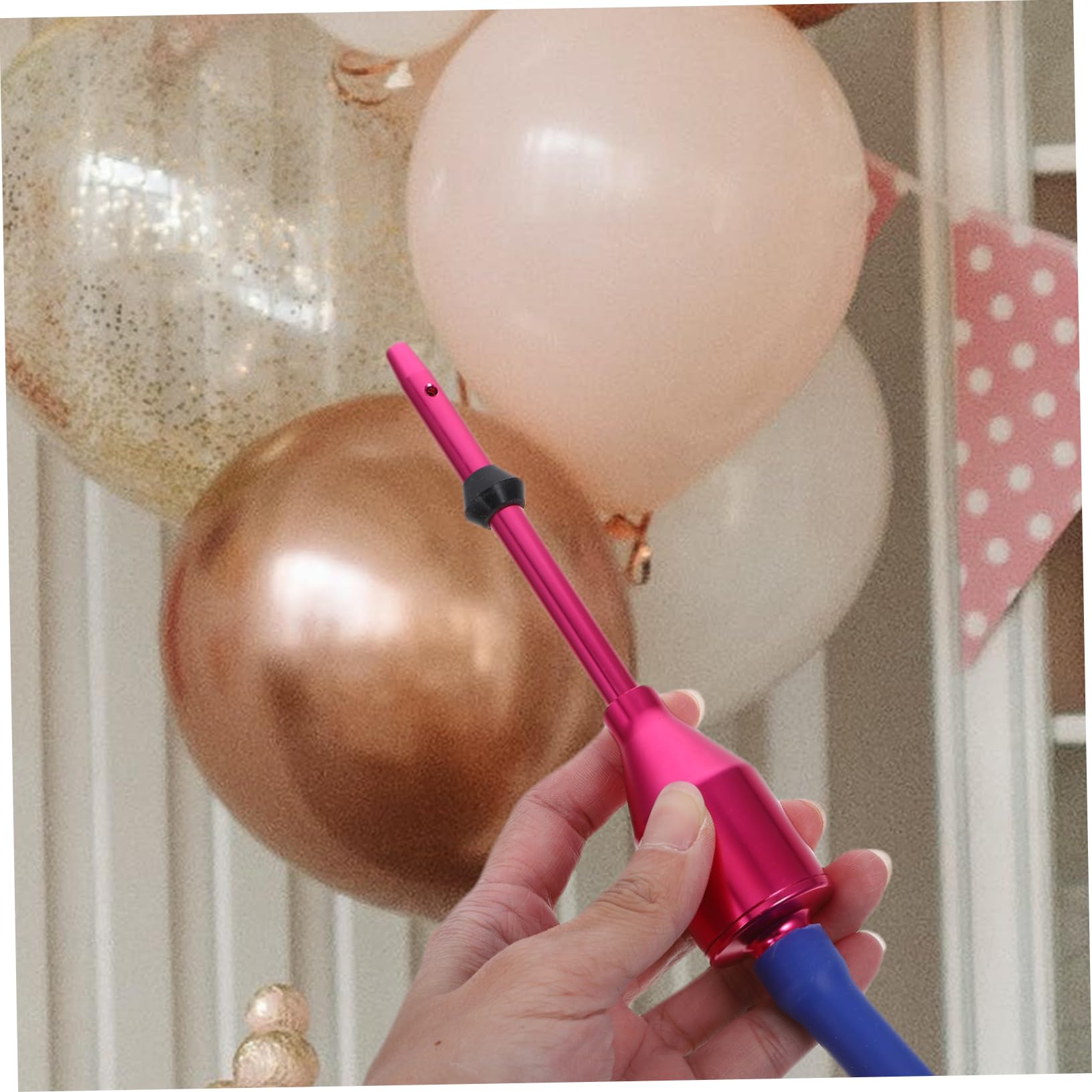 TOYANDONA Kit de Herramientas para Rellenar Globos de Látex Función de Amarre y Material Metálico, Adecuado para Fiestas y Decoraciones Festivas, 1 Set Rápido y Práctico