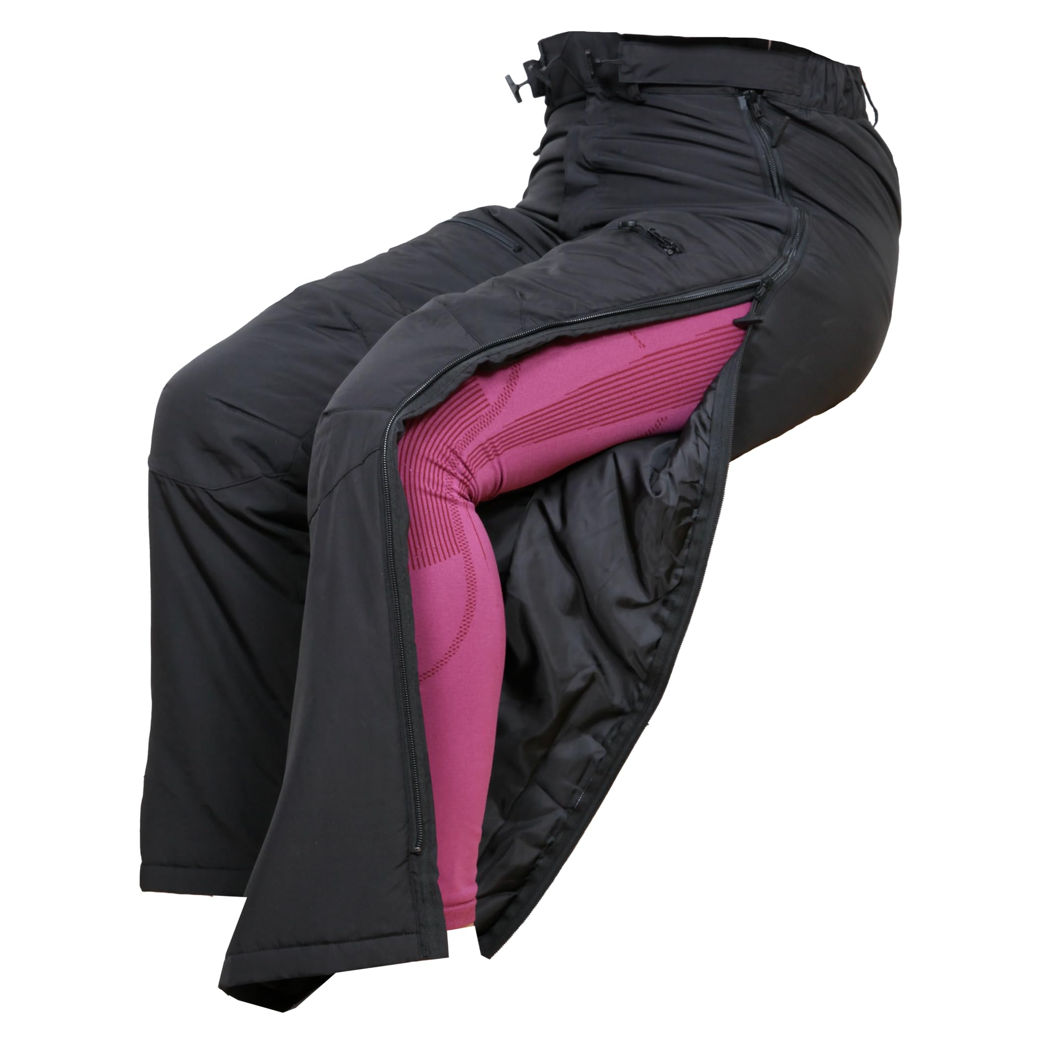 Dobsom Lily Reha Hose Damen – Gefütterte Winterhose, warm & bequem, mit durchgehenden seitlichen Reißverschlüssen & erhöhter Rücken