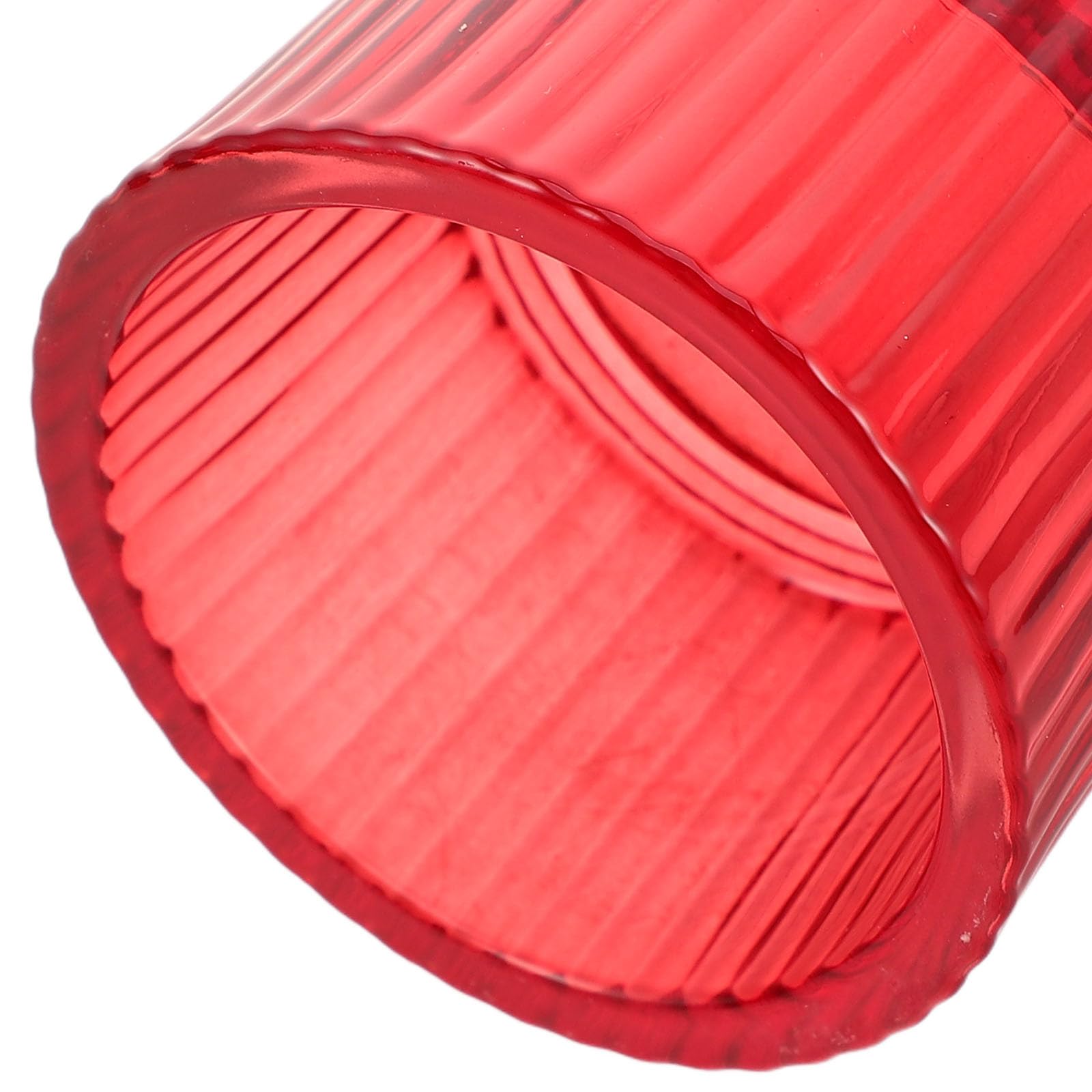 PRETYZOOM 24 Piezas Portavelas Flotantes de Vidrio Rojo para Velas de Té