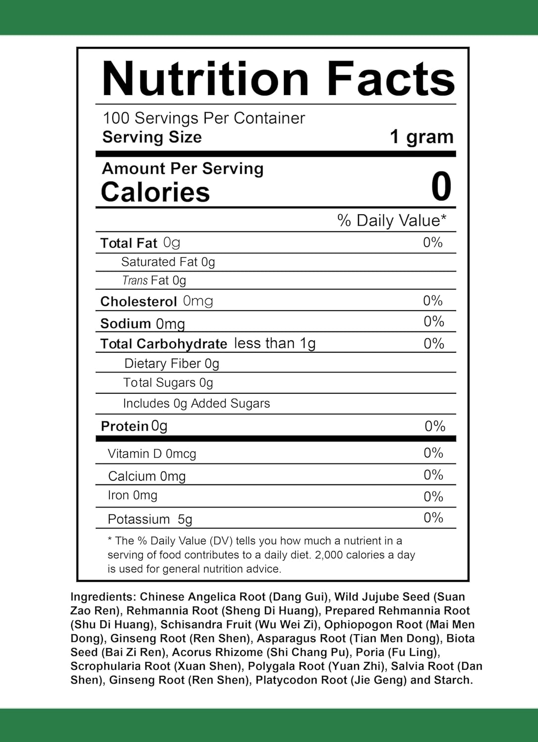 HH2055 Tian Wang Bu Xin Dan/Ginseng & Zizyphus Decoction, Granule, 100 Grams/Bottle - Image 4