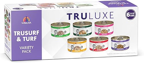 Vista 15 de Weruva Truluxe - Alimento para gatos, paquete variado, Truturf, comida húmeda para gatos, latas de 3 onzas (paquete de 24)