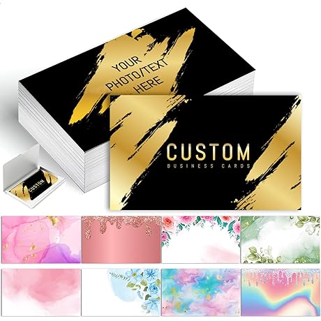 Custom Business Cards: Design Your Own Personalized Cards with Logo and QR Code