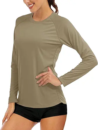  Women's Long Sleeve Shirts UPF 50+ Sun Protection Shirts for Hiking Fishing Workout Rash Guard