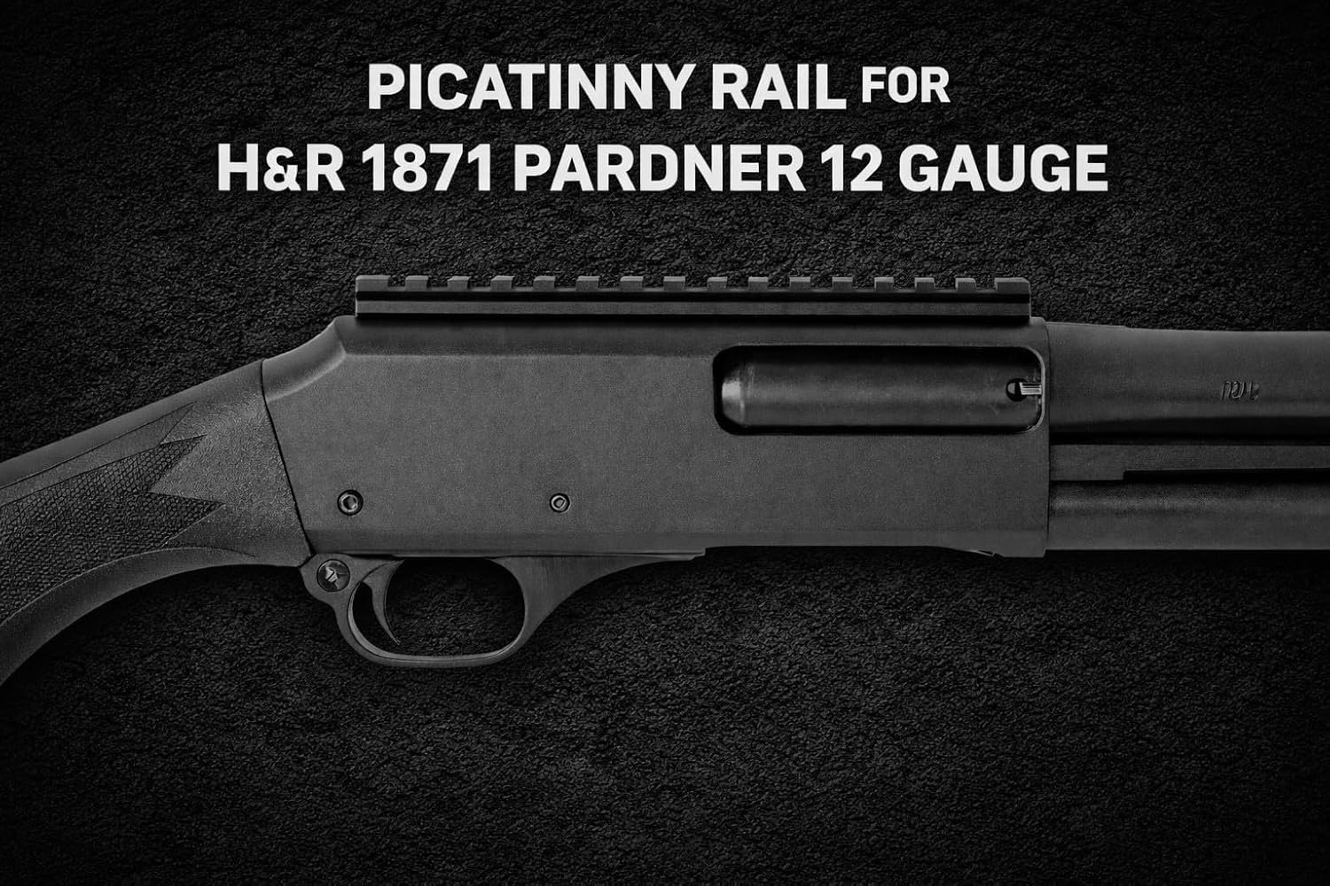 TRINITY SUPPLY H&R 1871 Pardner Pump Picatinny Weaver Rail Mount – Low Profile 14 Slot Aluminum Scope Base Black
