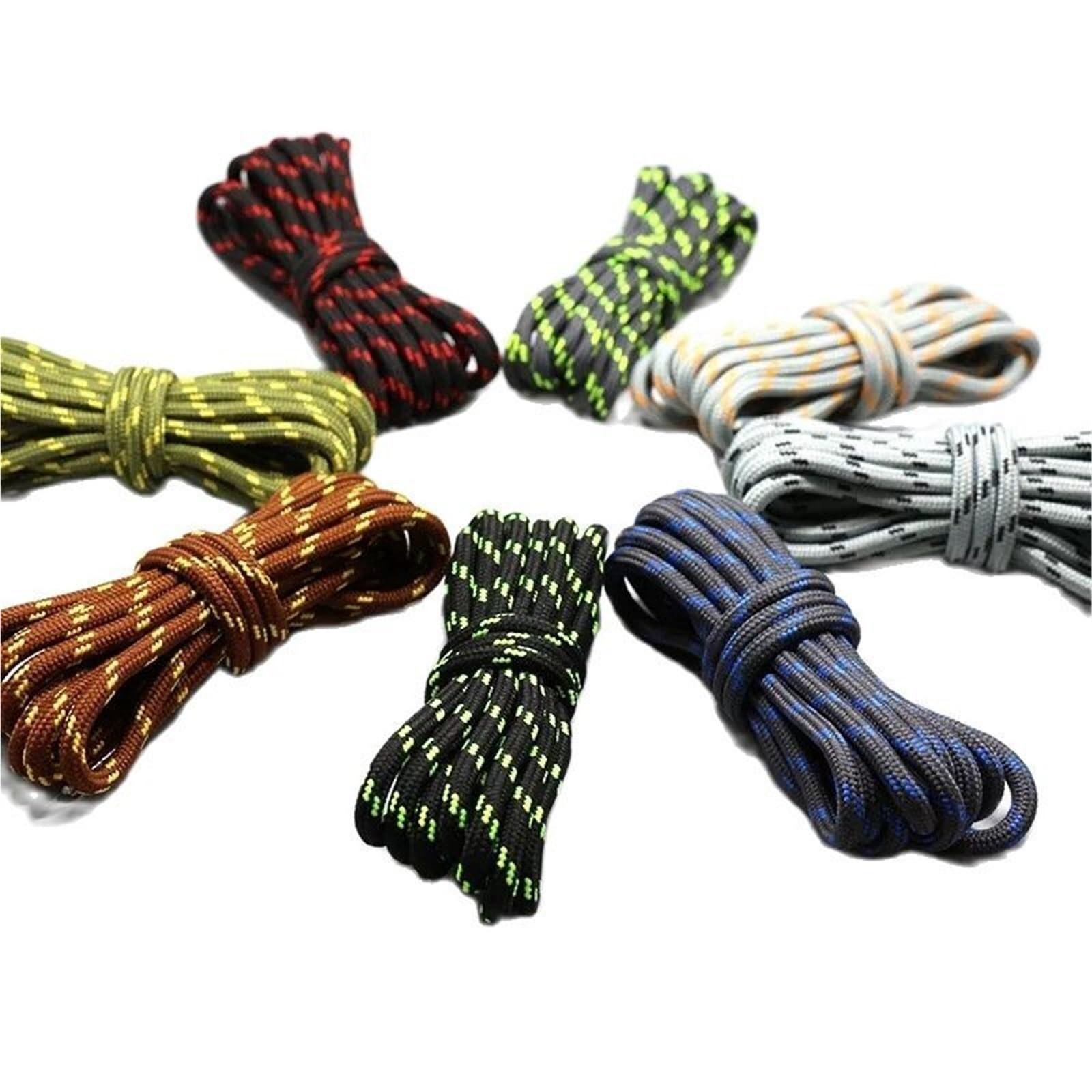 10 pares de cordones redondos for deportes al aire libre, for botas, senderismo, zapatillas deportivas Para Zapatos Casuales