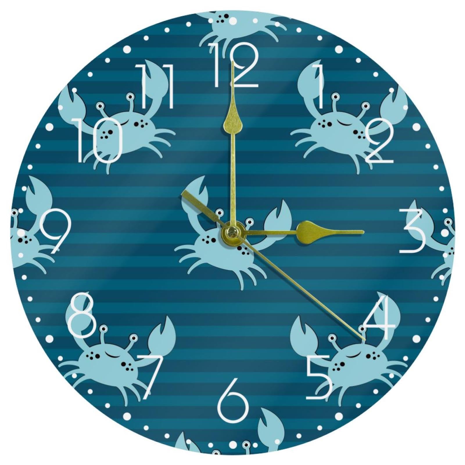 Horloge murale silencieuse pour salle de classe et chambre d'enfant